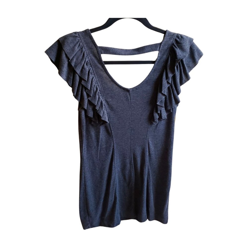 Forever 21 Ruffle Sleeve Scoop Neck Top – Size M - Picture 5 of 6